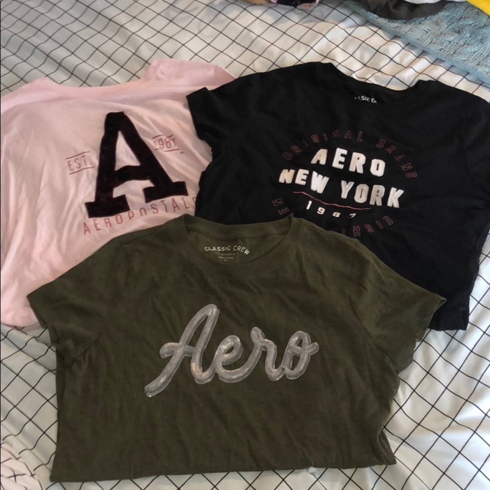 aeropostale classic crew t-shirt bundle